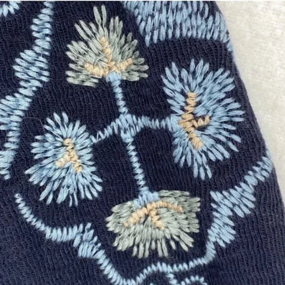 Johnny Was Spleo Embroidered Patchwork Cardigan Kimono Jacket Pockets Size M - Picture 7 of 8